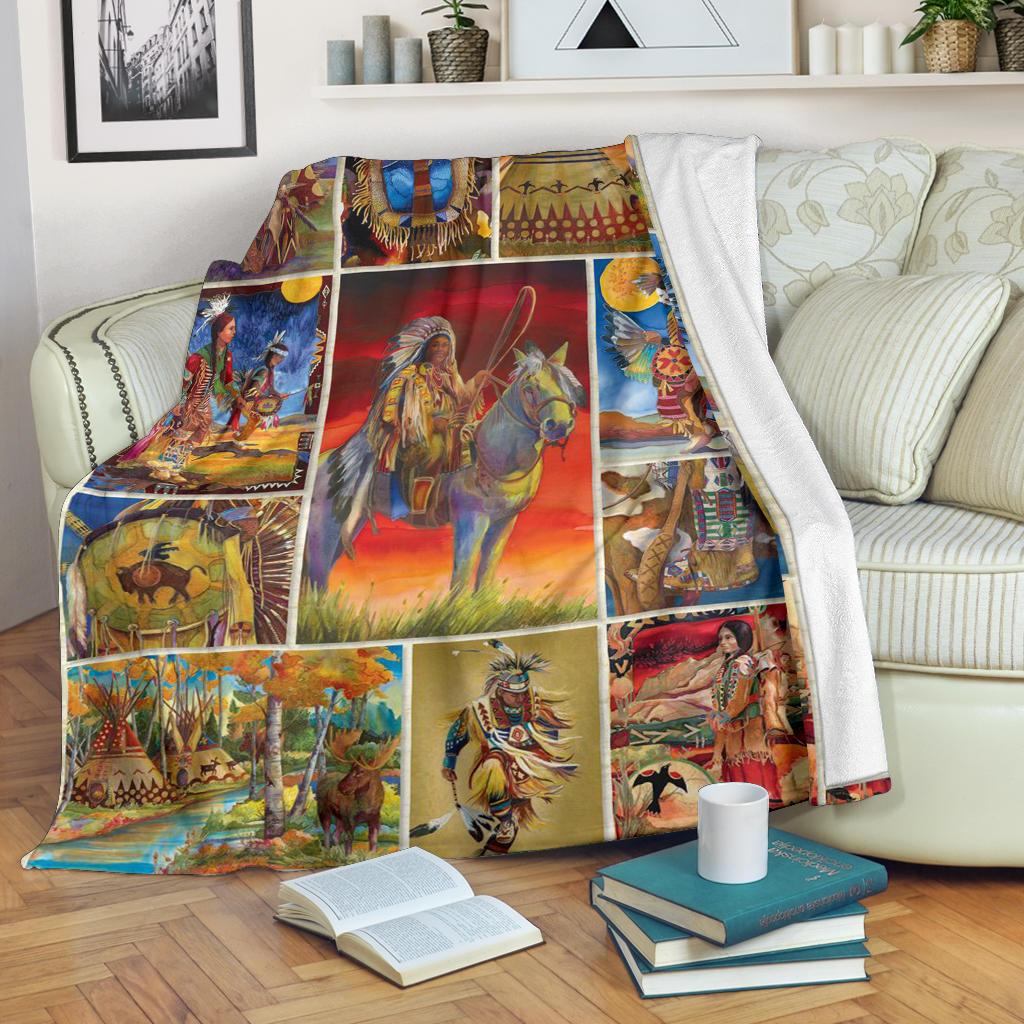 native-art-native-american-premium-blanket