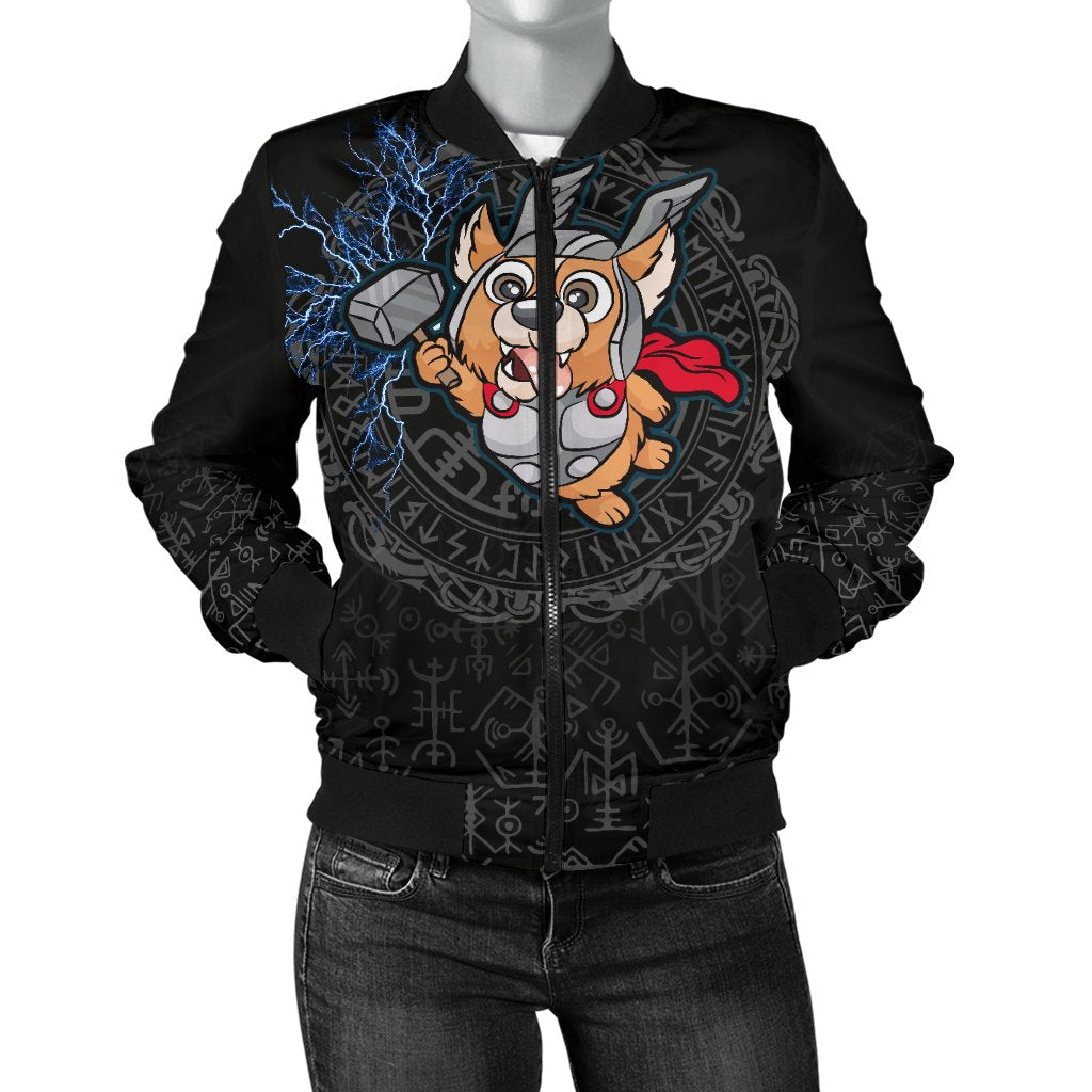 Viking Women's Bomber Jacket - Thorgi RLT12 - Wonder Print Shop