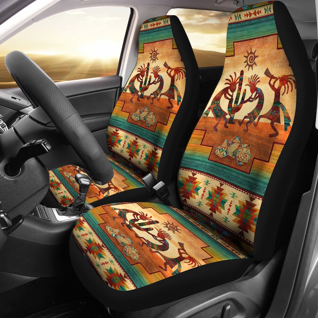 Kokopelli Totems Native American Car Seat Covers LT10 - Wonder Print Shop