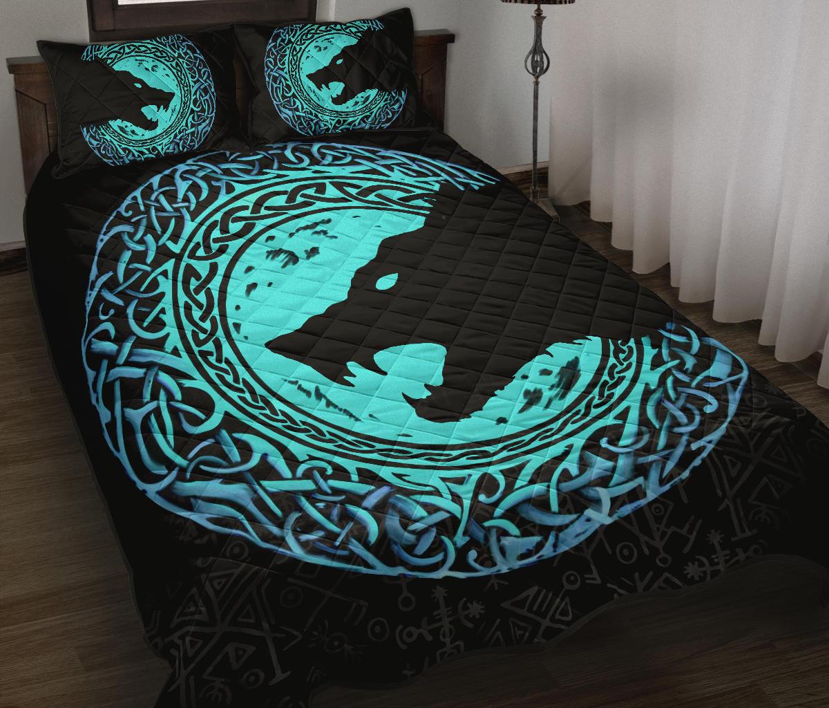 viking-quilt-bed-set-fenrir-norse-wolf