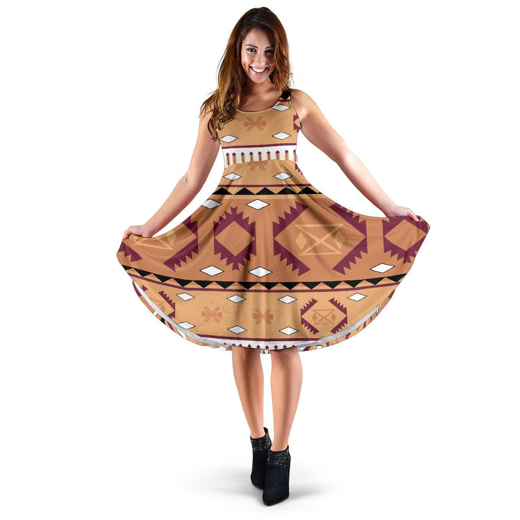 tribe-symbol-pink-native-american-pride-3d-dress