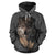 Gray Wolf Native American All Over Hoodie LT10 - Wonder Print Shop