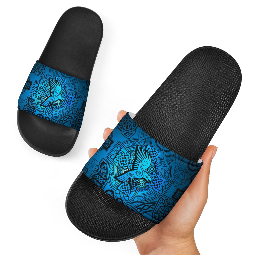 viking-slide-sandals-raven-odin-celtic-cyan