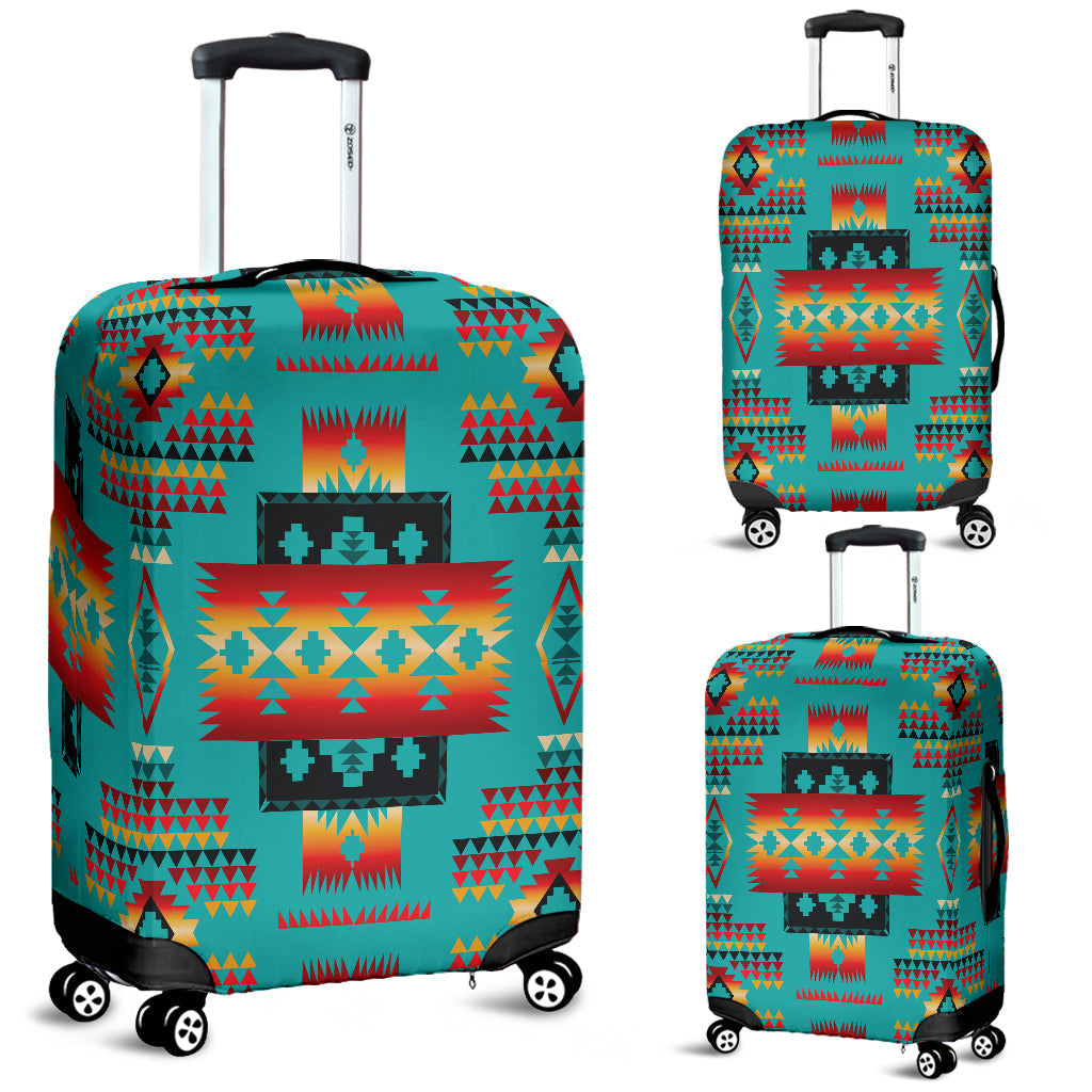 blue-native-tribes-pattern-native-american-luggage-covers