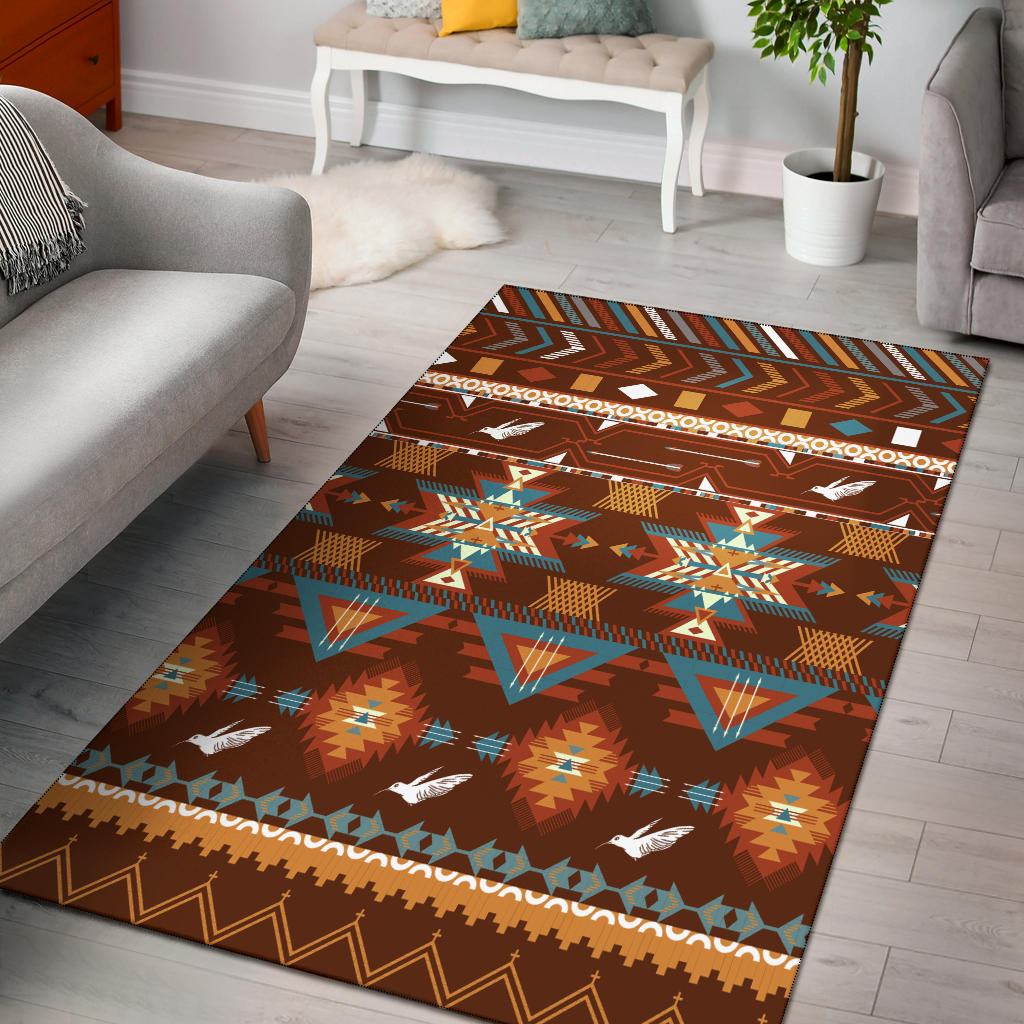 Pattern With Birds Area Rug LT10 - Wonder Print Shop