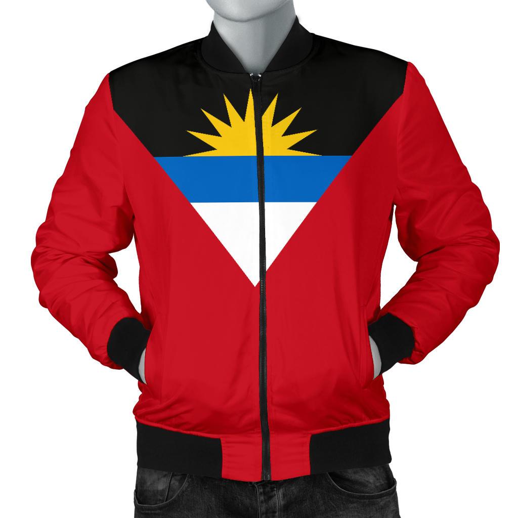 Antigua and Barbuda Men's Bomber Jacket Original Flag - Wonder Print Shop