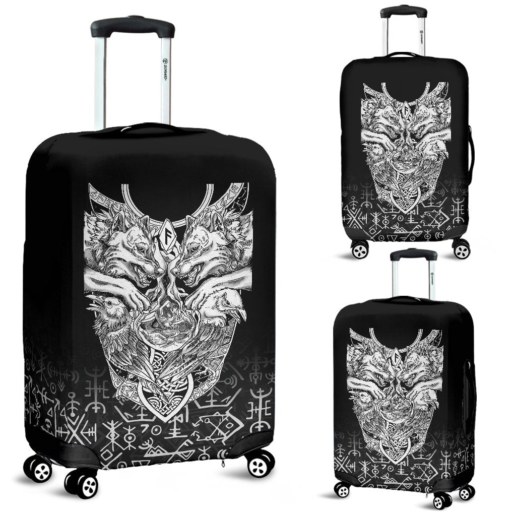 Viking Luggage Covers Wolf and Raven Special RLT12 - Wonder Print Shop