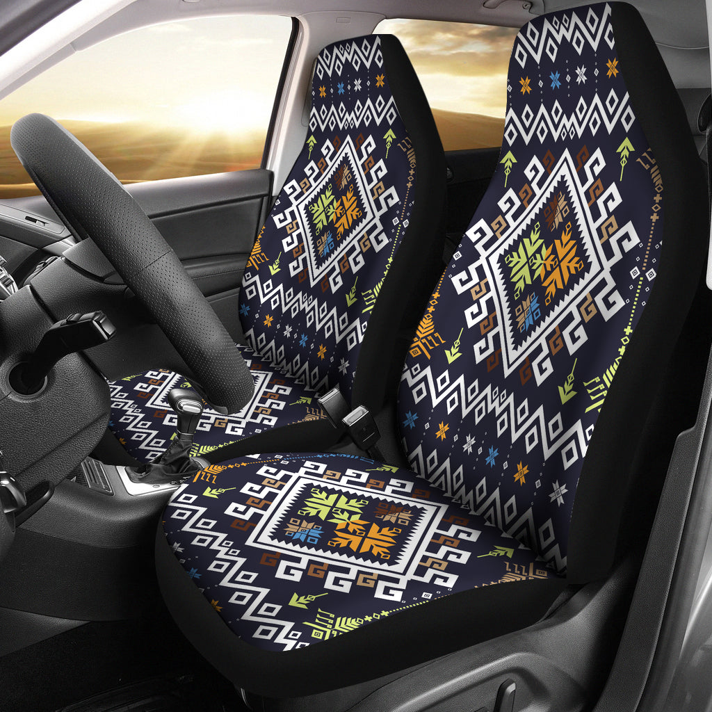 Pattern Blue Car Seat Cover LT10 - Wonder Print Shop