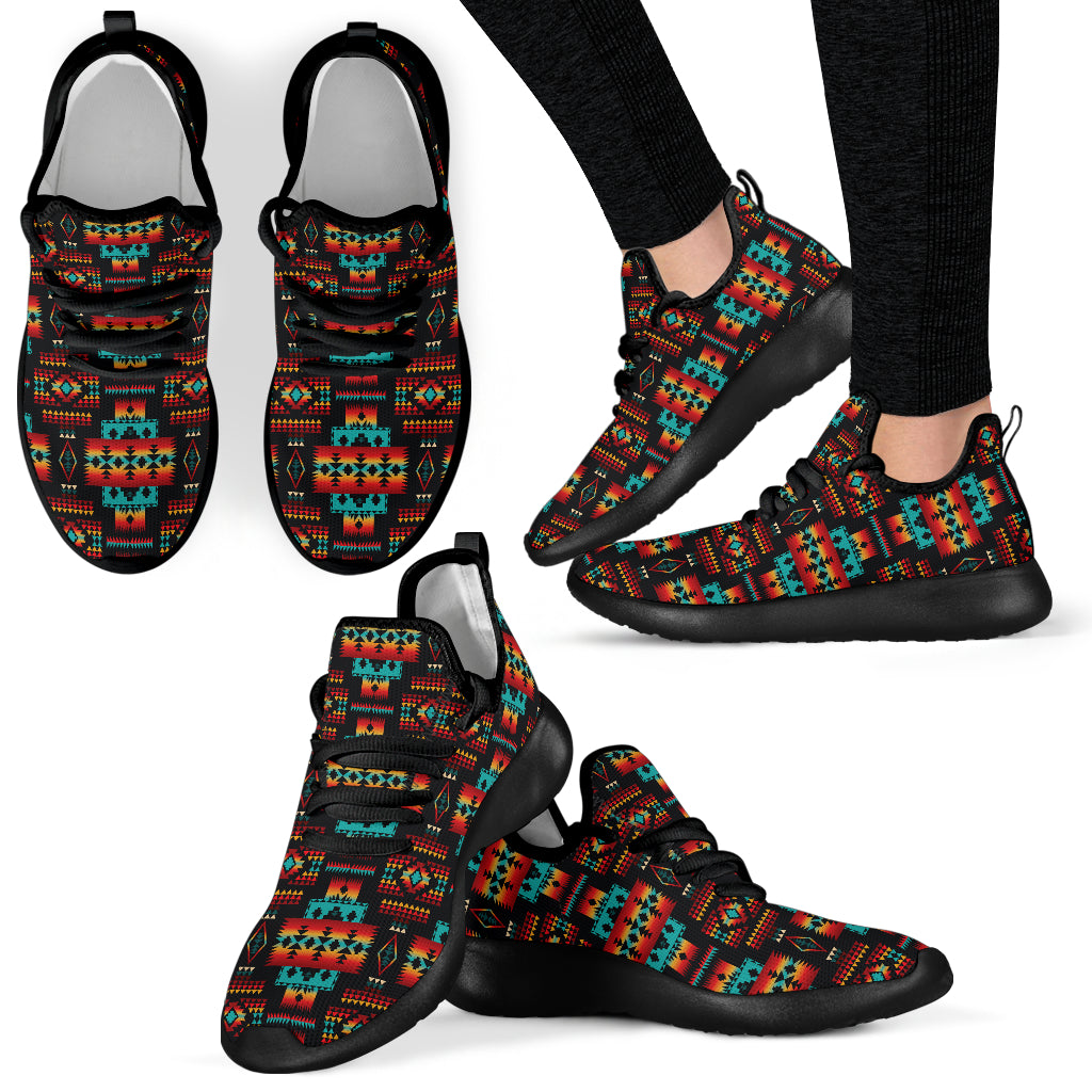 black-native-tribes-pattern-native-american-mesh-knit-sneakers