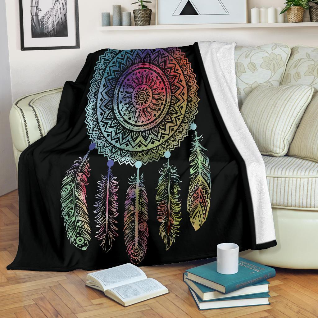 colorful-dreamcatcher-throw-blanket-mandala-native-american-design