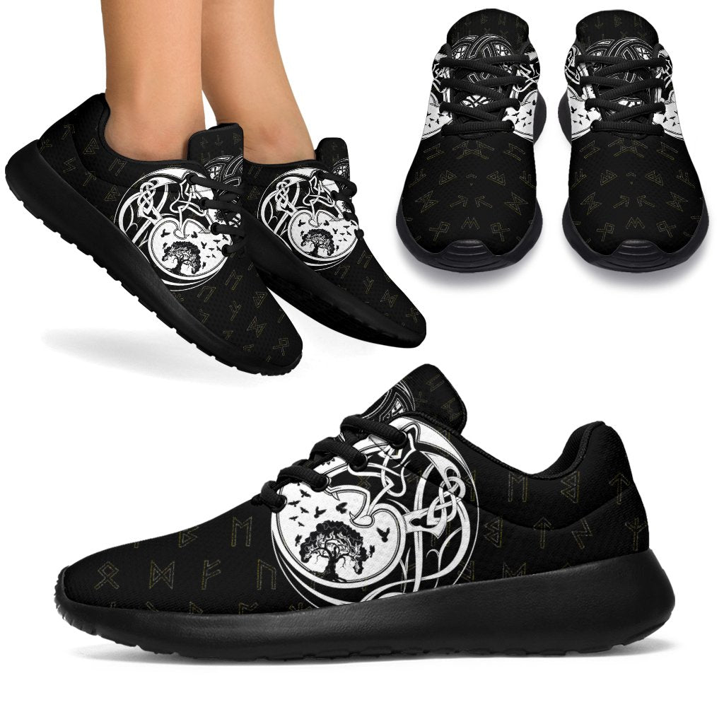 viking-sporty-sneakers-skoll-and-hati-rune-tattoo