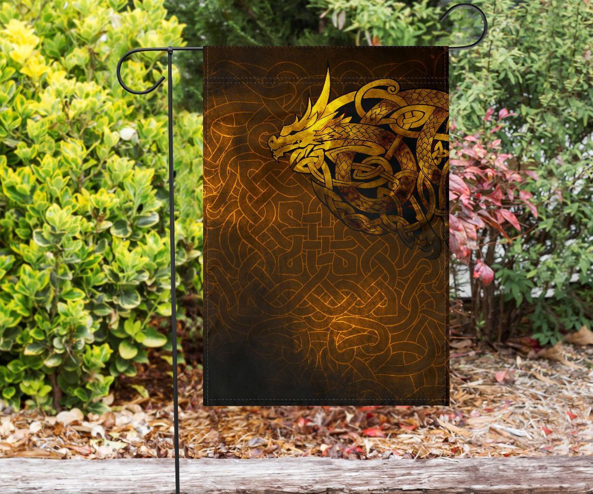 Viking Garden Flag Celtic Dragon Tattoo RLT12 - Wonder Print Shop