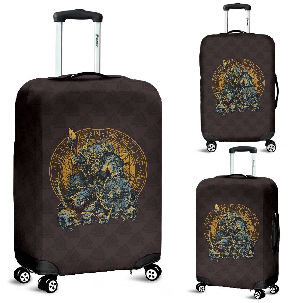 Viking Luggage Covers Warrior Viking Shield Skull RLT12 - Wonder Print Shop