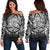 Viking Women's Off Shoulder Sweater - Dragon Celtic RLT12 - Wonder Print Shop