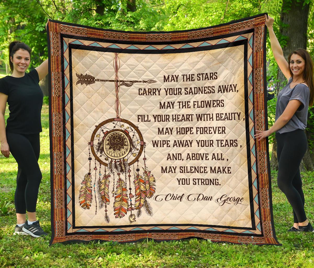 Native American May The Star Carry Your Sadness Away Premium Quilt LT10 - Wonder Print Shop