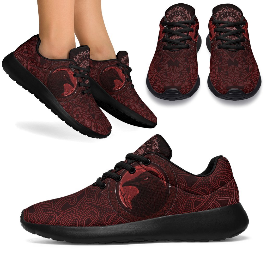 viking-sporty-sneakers-ethnic-odin-raven-red