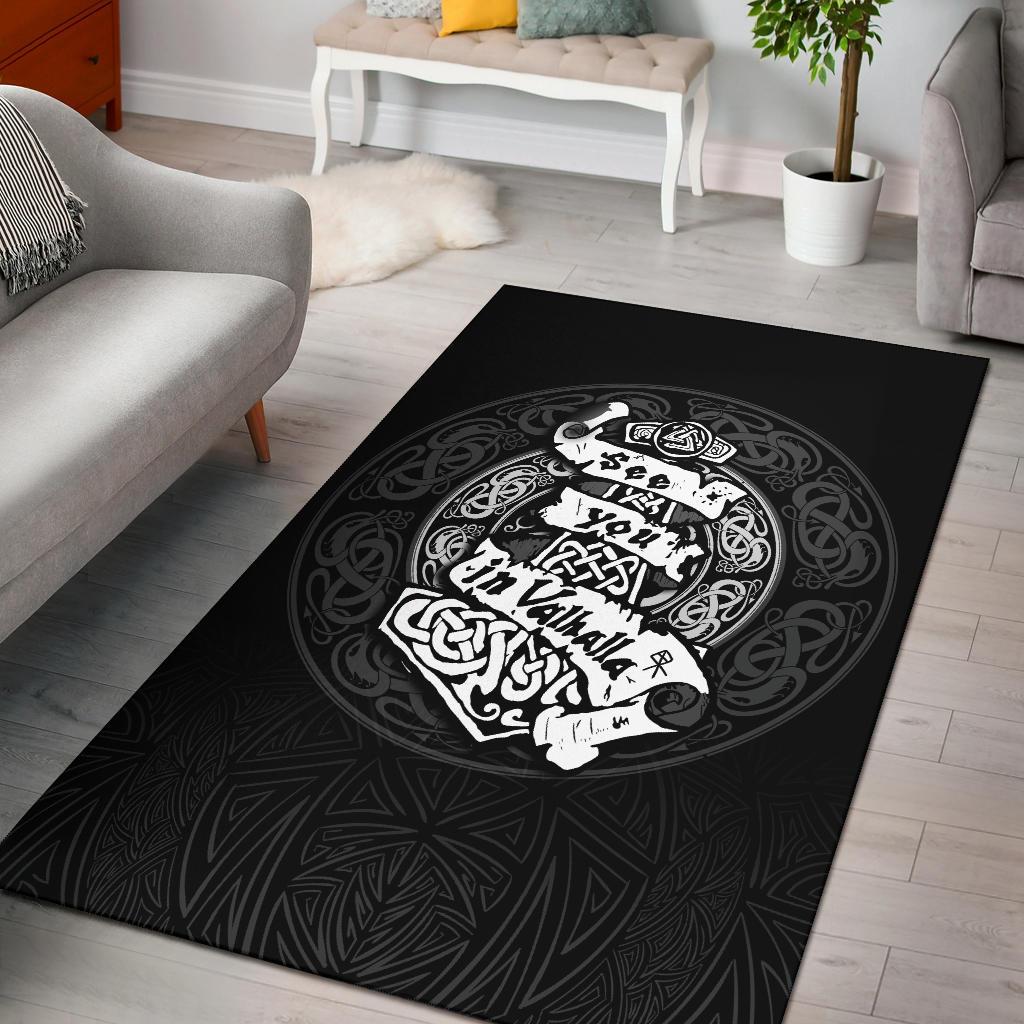 Viking Area Rug See You In Valhalla RLT12 - Wonder Print Shop