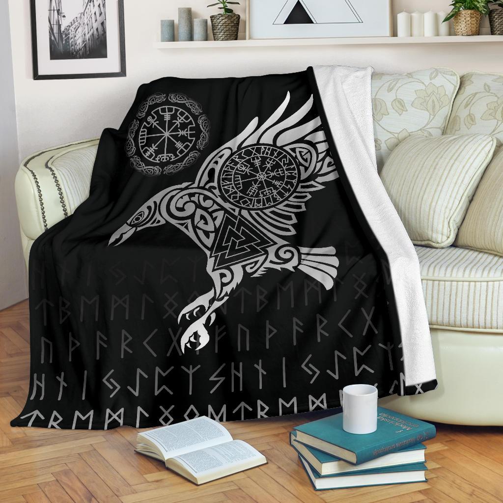 viking-blanket-the-raven-of-odin-tattoo