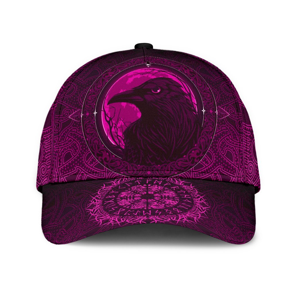 viking-classic-cap-ethnic-odin-raven-pink