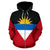 Antigua and Barbuda Zipper Hoodie Original Flag - Wonder Print Shop