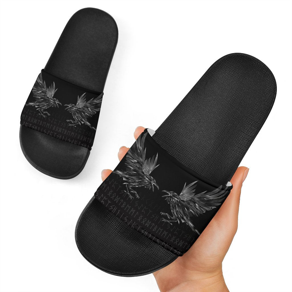 viking-slide-sandals-odin-huginn-and-muninn-rune