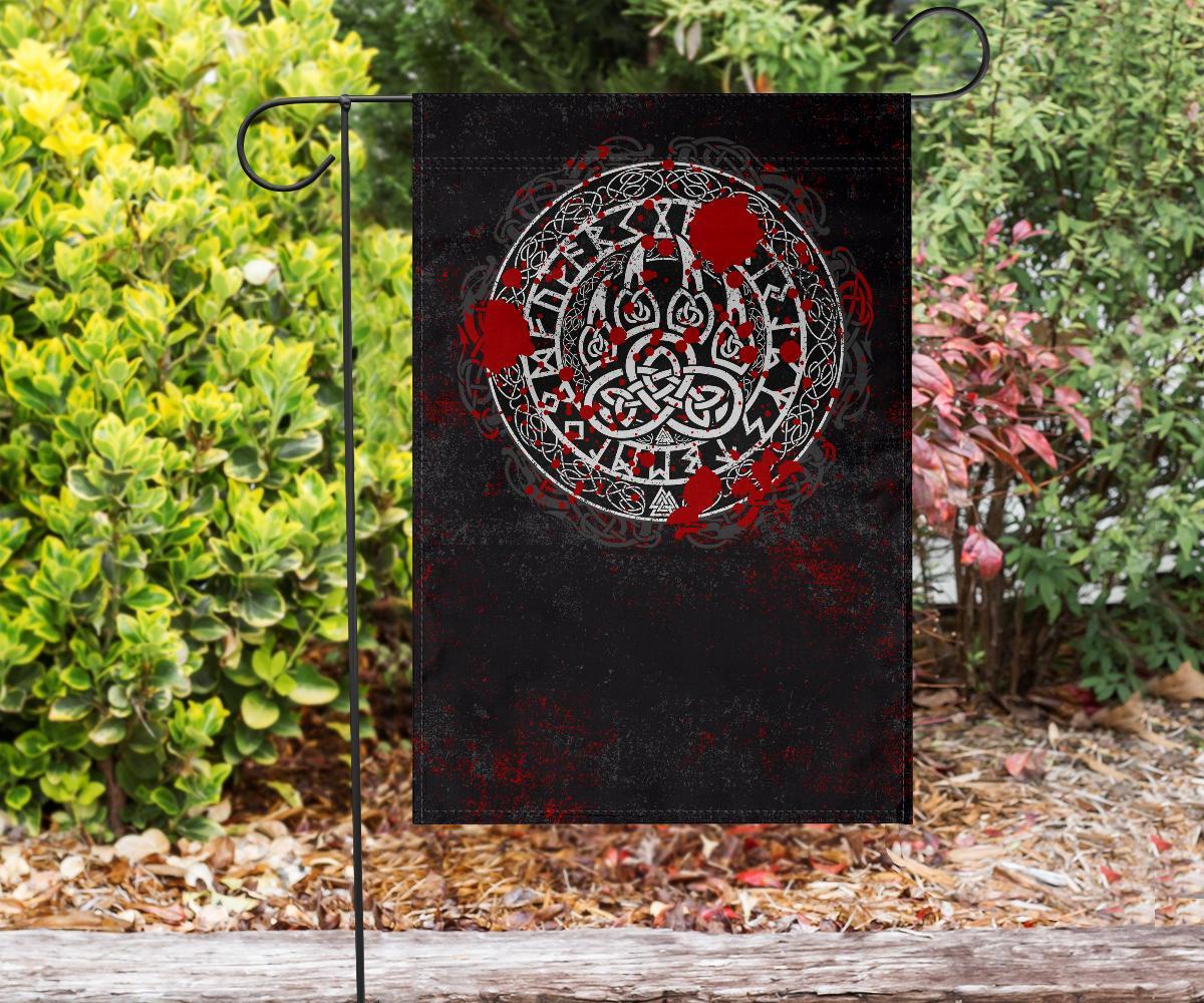 Viking Garden Flag Viking Bear Claws Blood Tattoo RLT12 - Wonder Print Shop