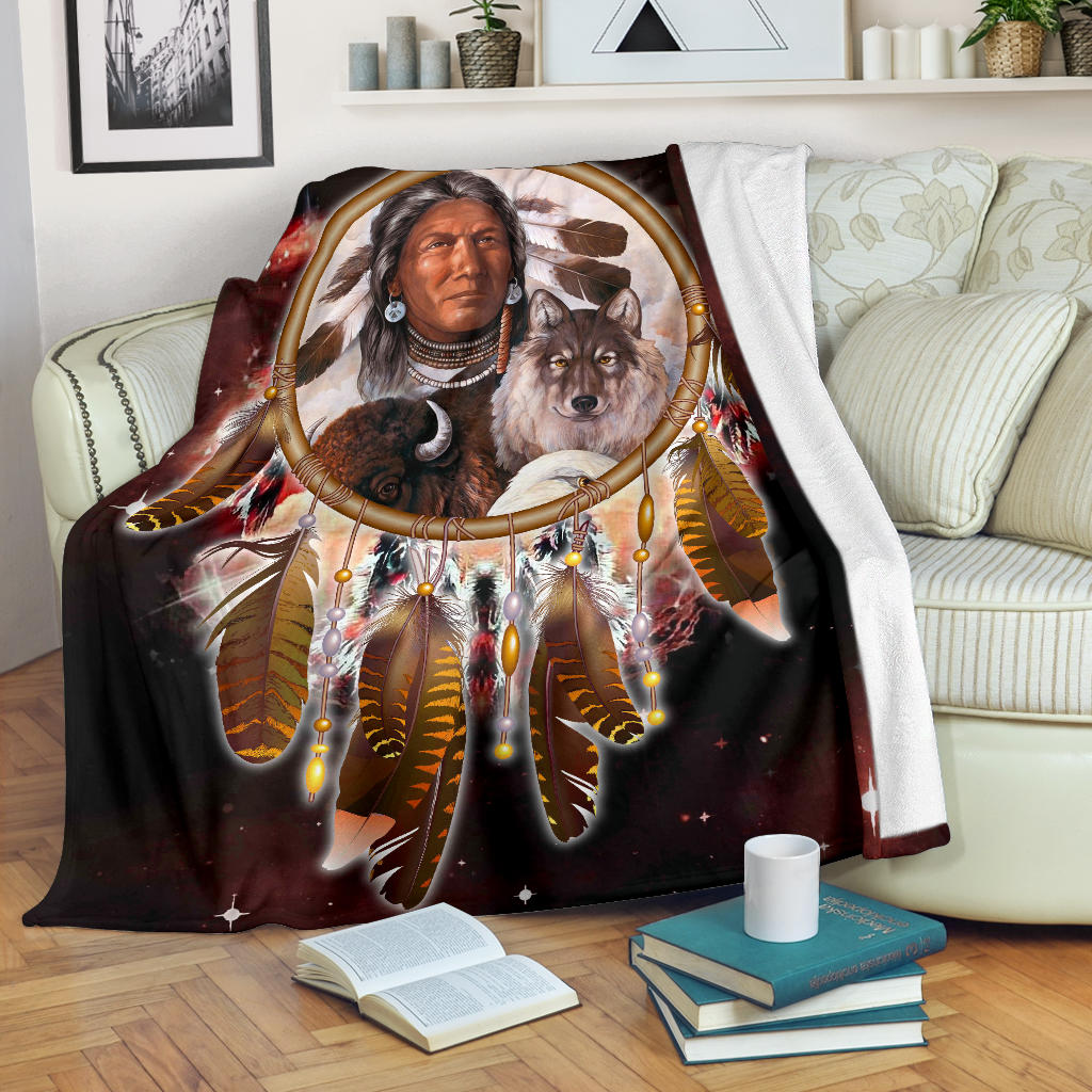 chief-and-animals-red-galaxy-blanket