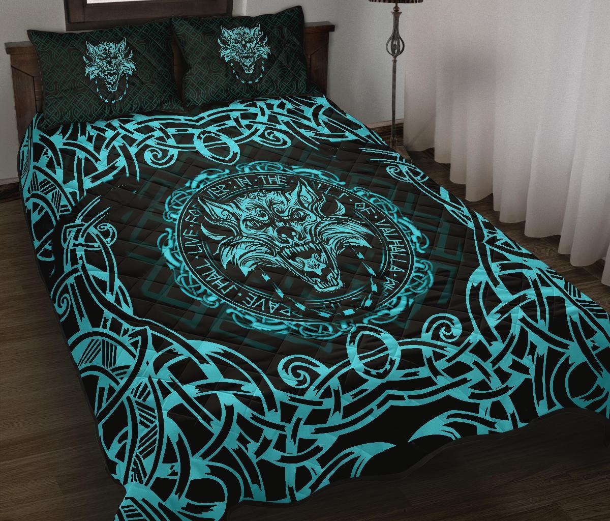 viking-quilt-bed-set-fenrir-viking-cyan-3d