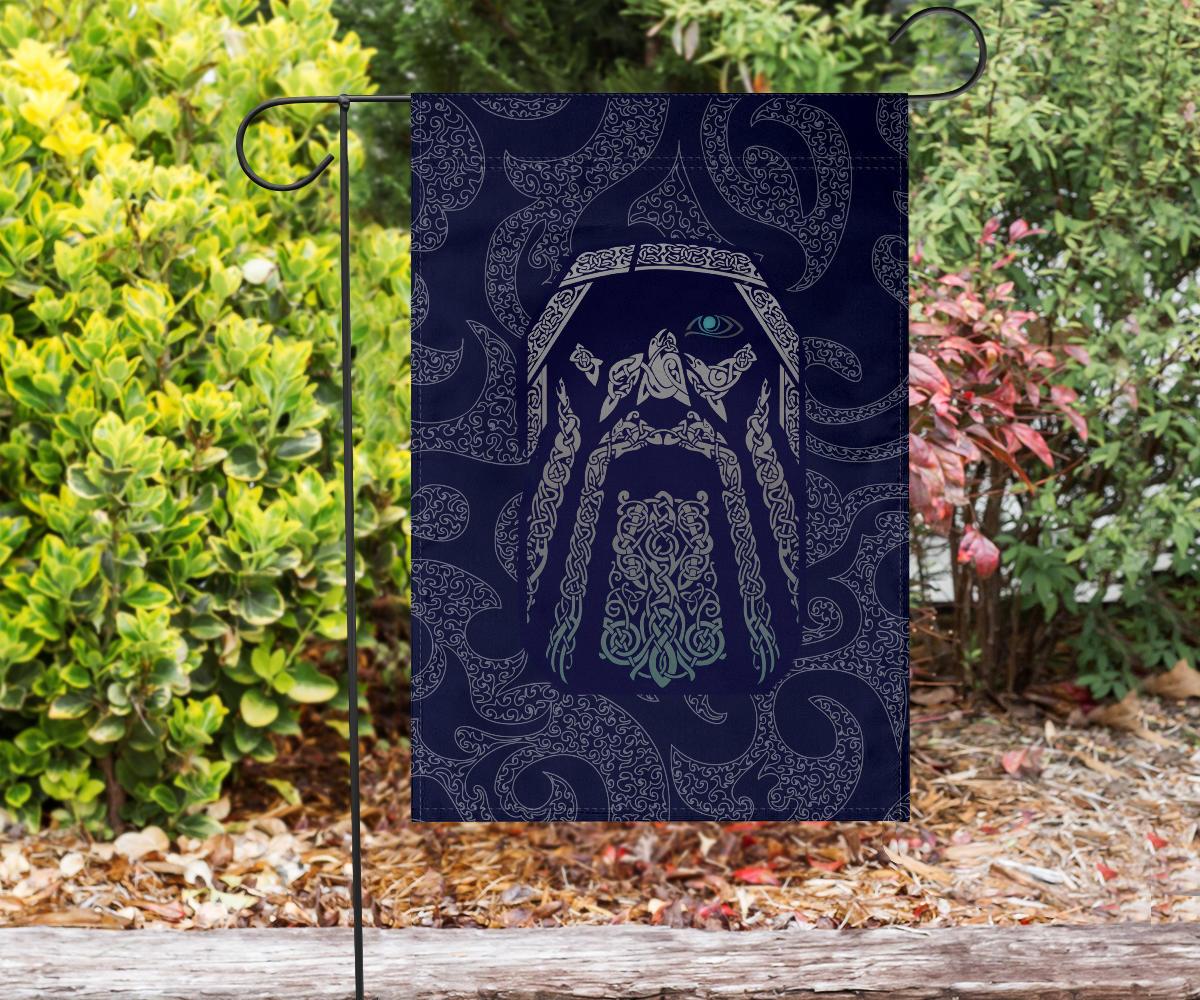 Viking Garden Flag Odin God Tattoo RLT12 - Wonder Print Shop