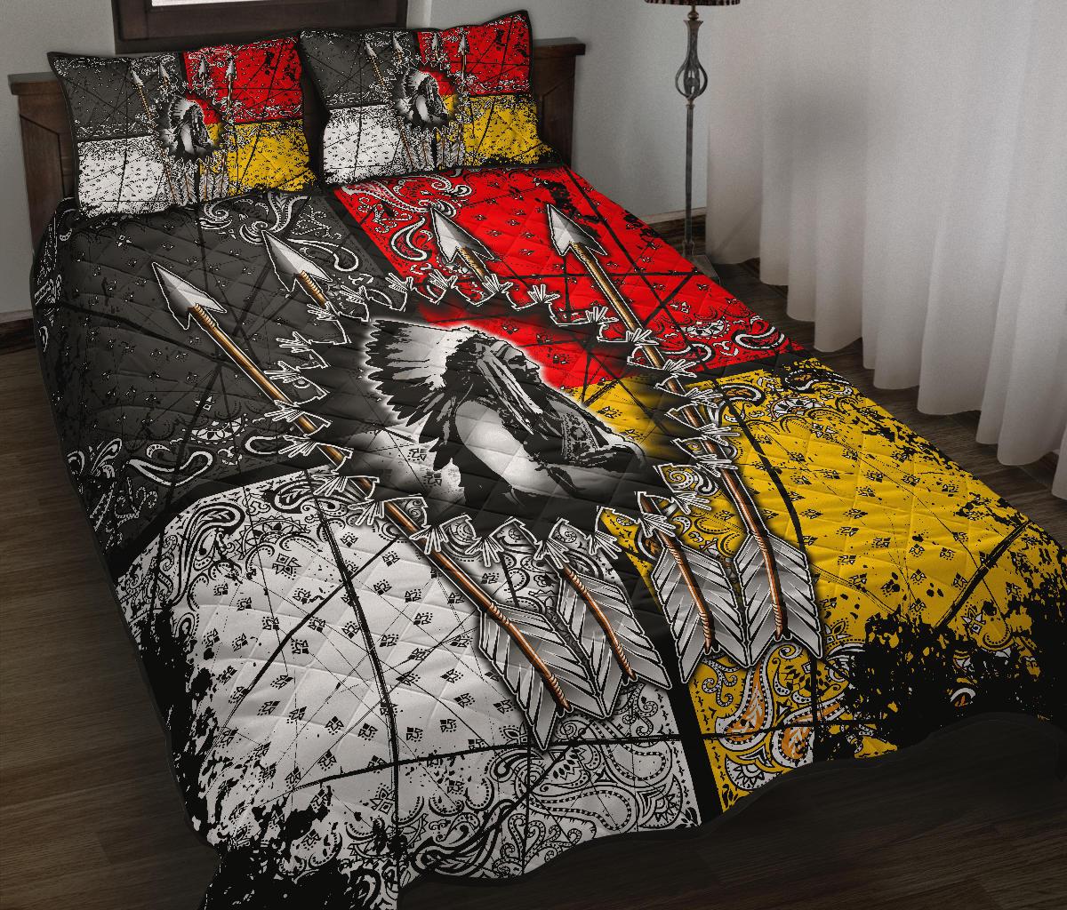 chief-arrow-native-american-quilt-bed-set