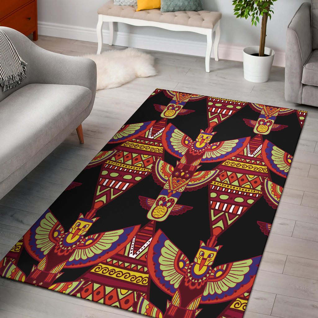 Indigenous Ornamental Pattern Area Rug LT10 - Wonder Print Shop