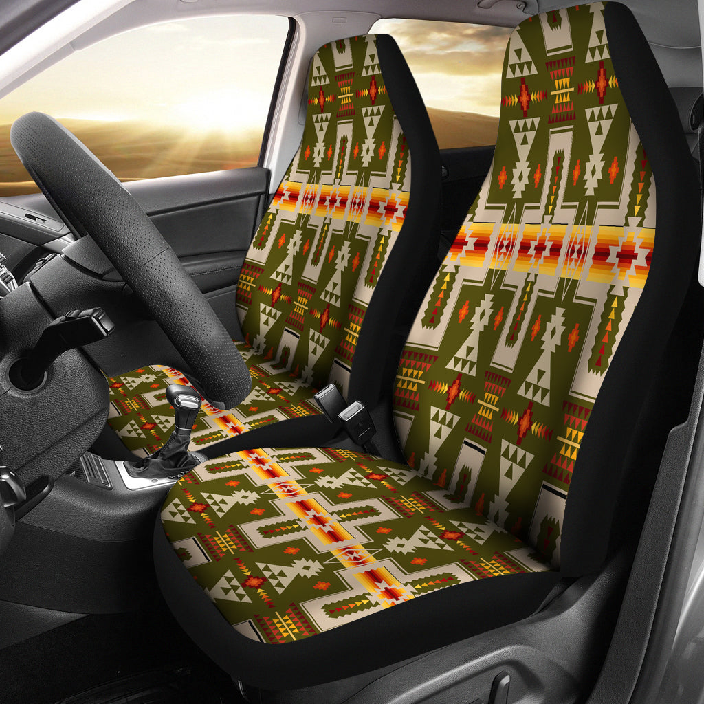 dark-green-tribe-design-native-american-car-seat-covers