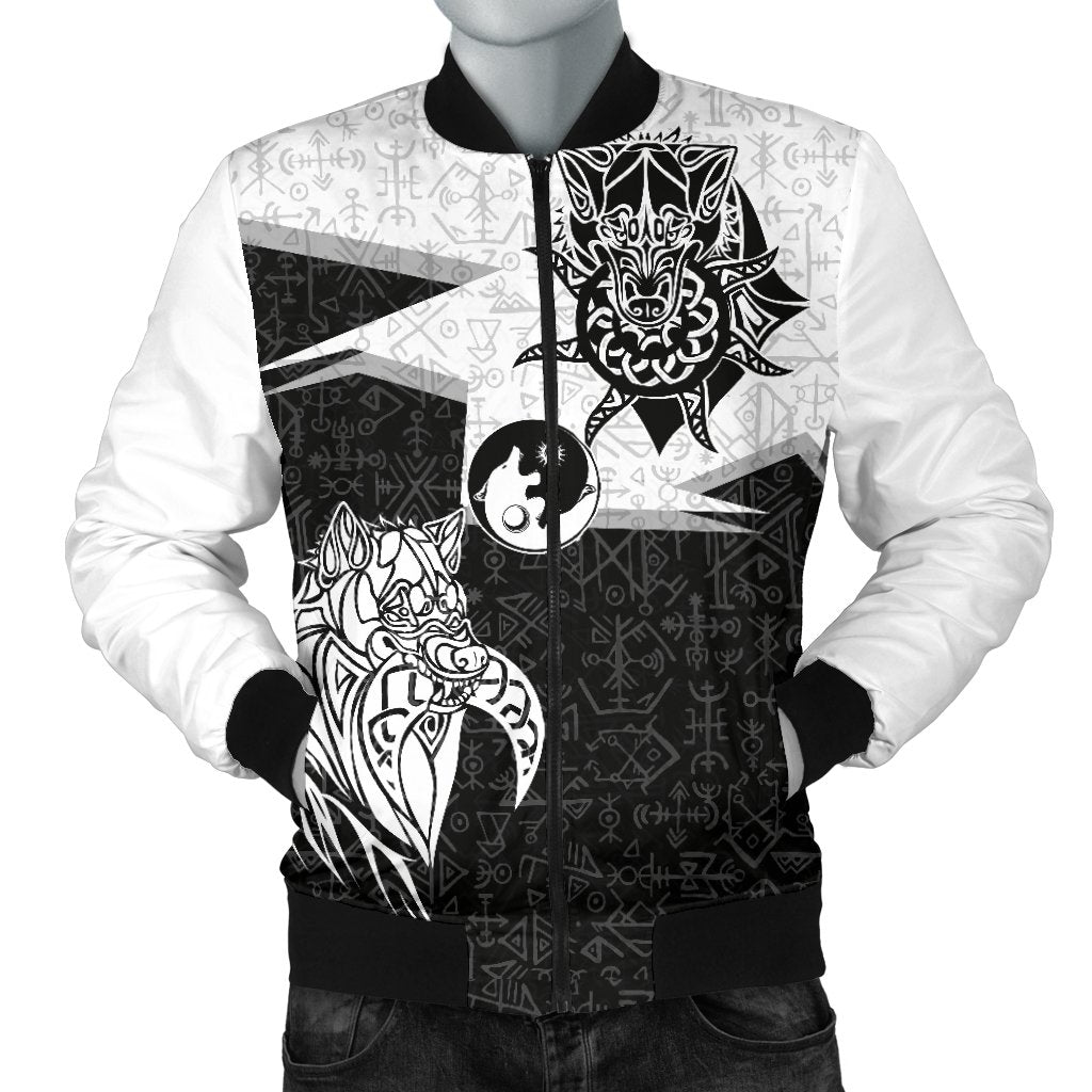 (Custom) Viking Bomber Jacket - Skoll And Hati New Style RLT12 - Wonder Print Shop