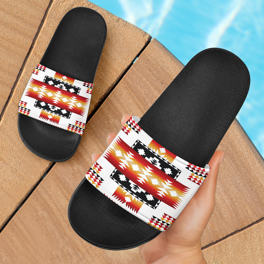 white-tribes-pattern-native-american-slide-sandals