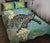 Hawaii Turtle Sea Plumeria Quilt Bed Set - Wonder Print Shop