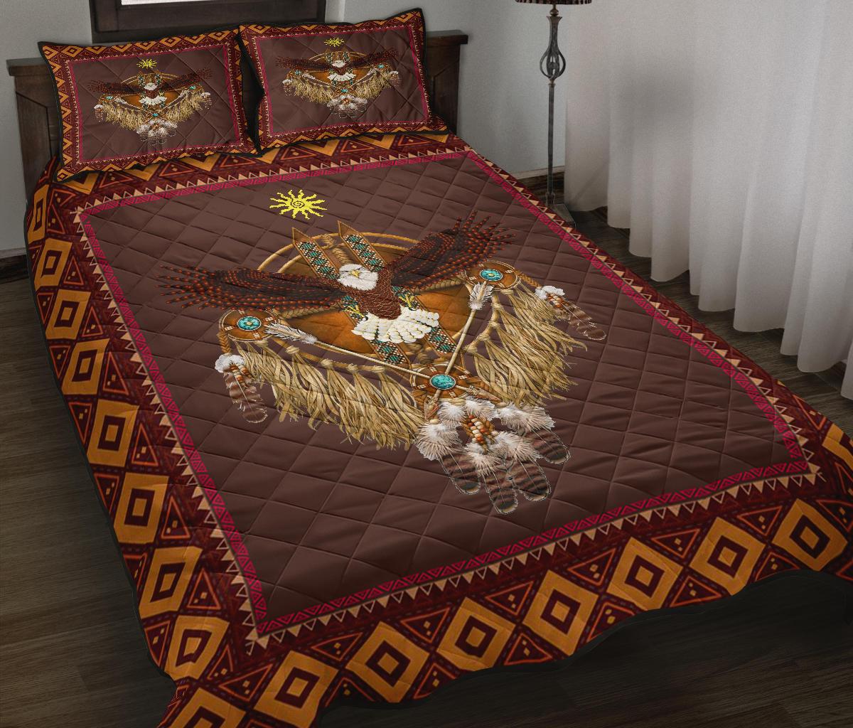 eagle-sun-dreamcatcher-native-american-quilt-bed-set