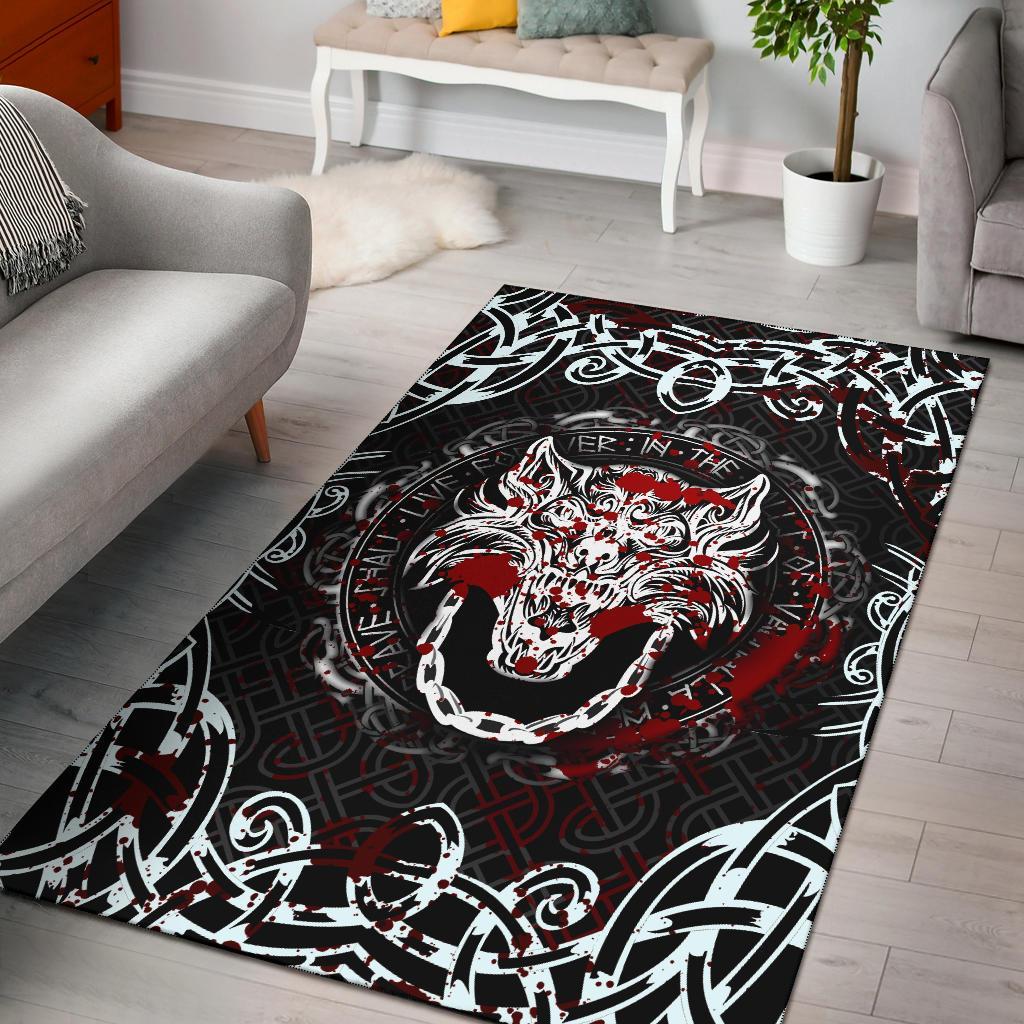 Viking Area Rug Fenrir Viking Blood 3D RLT12 - Wonder Print Shop