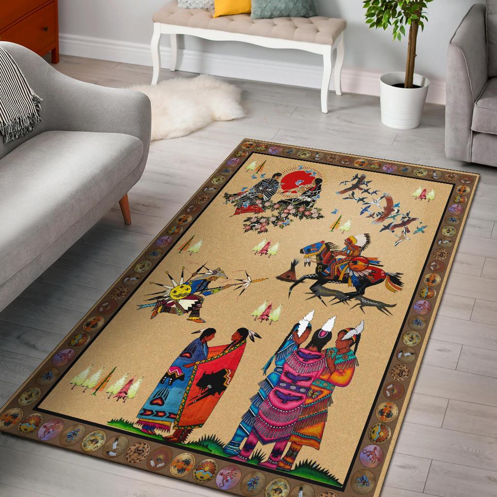 Native Descendants Native American Area Rug LT10 - Wonder Print Shop