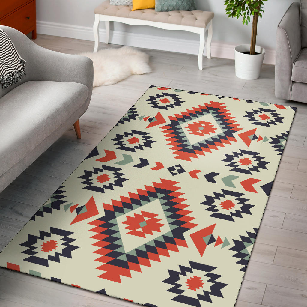 Pink Geometric Pattern Area Rug LT10 - Wonder Print Shop