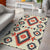 Pink Geometric Pattern Area Rug LT10 - Wonder Print Shop