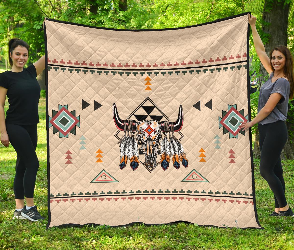 Native American Pride Bison Premium Quilt LT10 - Wonder Print Shop