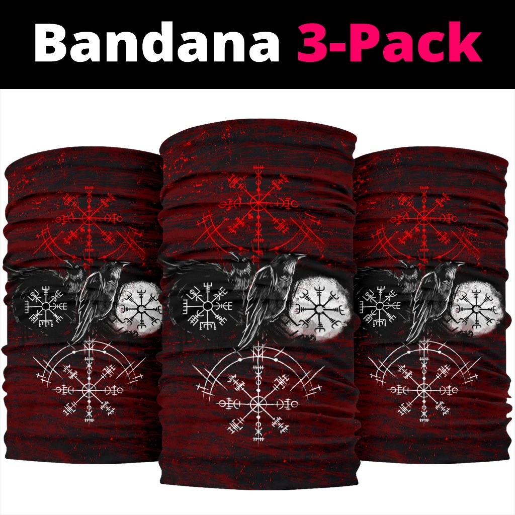 viking-bandana-3-pack-raven-of-odin-and-symbol-viking-on-blood-background