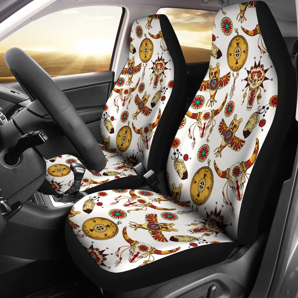 bison-owl-feather-native-american-car-seat-covers