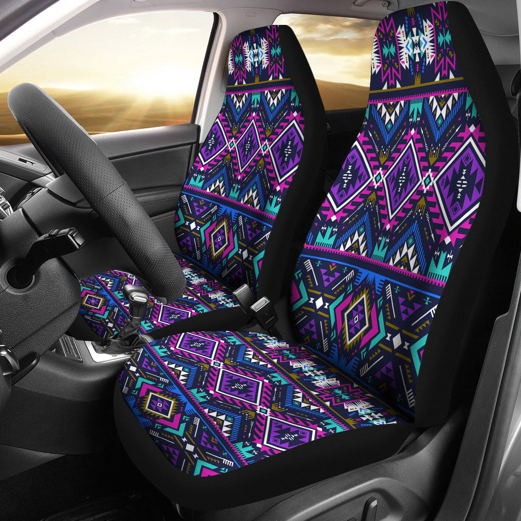 Purple Tribe Pattern Car Seat Covers LT10 - Wonder Print Shop