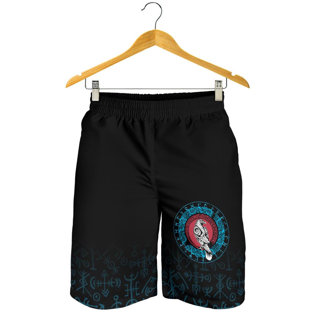 viking-mens-shorts-raven-celtic-cyan