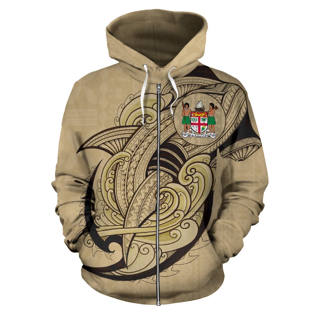 fiji-all-over-zip-up-hoodie-shark-coat-of-arms-gold