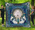 Native American Pattern Blue Mandala Wolf Premium Quilt LT10 - Wonder Print Shop