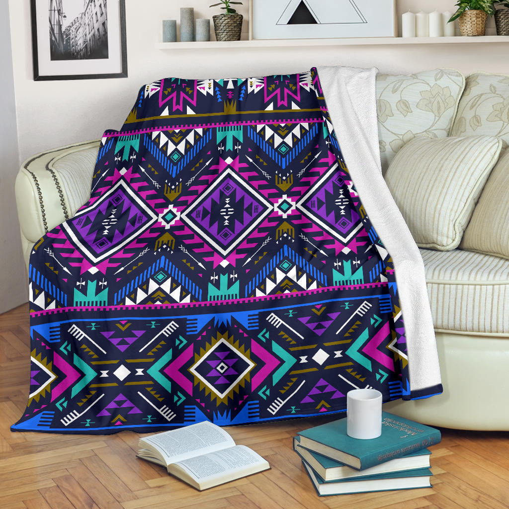 purple-tribe-pattern-blanket