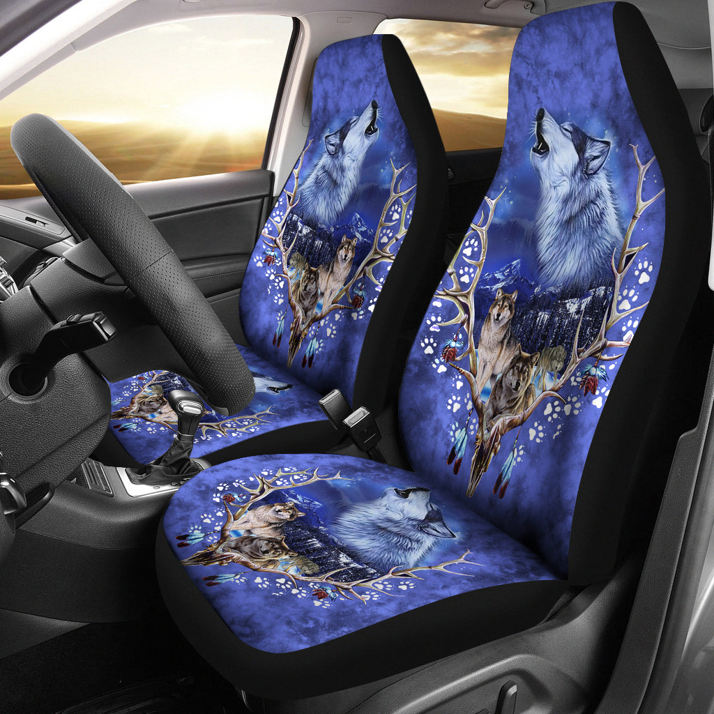 Wolve Native American Car Seat Covers LT10 - Wonder Print Shop