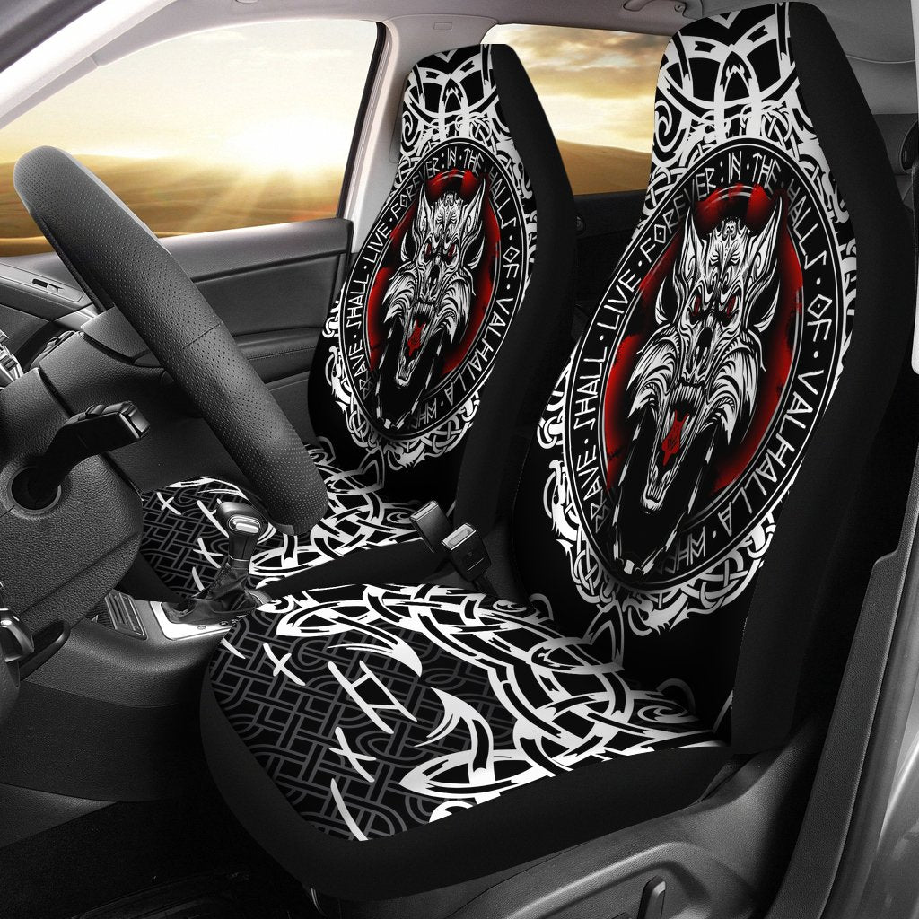 Viking Car Seat Covers, Fenrir Wolf RLT12 - Wonder Print Shop